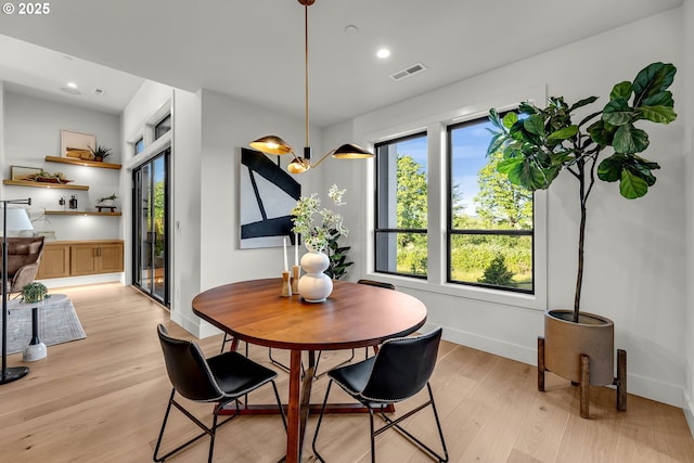 3800 W 2nd St, Washougal, WA 98671 - dining room featuring light wood-style floors and recessed lighting