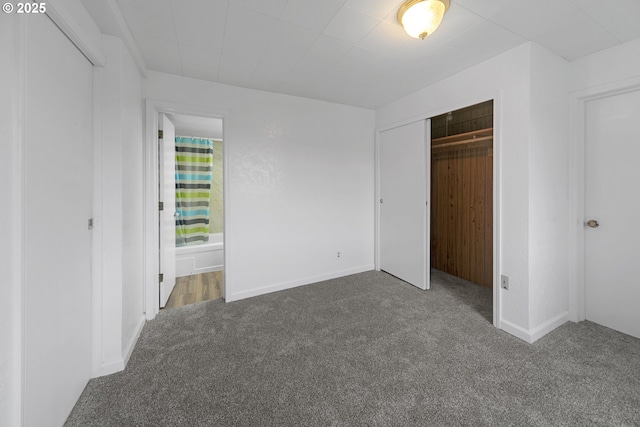 276 S 21st St, Reedsport, OR 97467 - unfurnished bedroom with carpet flooring, a closet, and connected bathroom