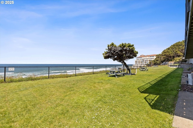 4229 SW Beach Ave Unit 27, Lincoln City, OR 97367 - water view featuring fence