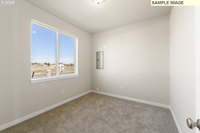 1201 NE Emerald Dr, Hermiston, OR 97838 - unfurnished room with carpet floors and electric panel