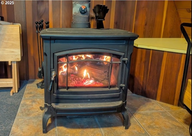 75887 E Rd 28, Rhododendron, OR 97049 - detailed view of a wood stove and wooden walls