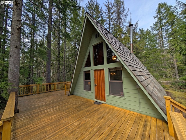 75887 E Rd 28, Rhododendron, OR 97049 - view of wooden deck