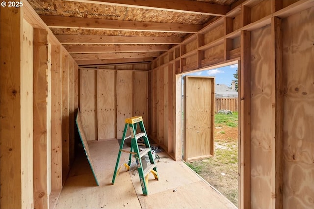 view of storage
