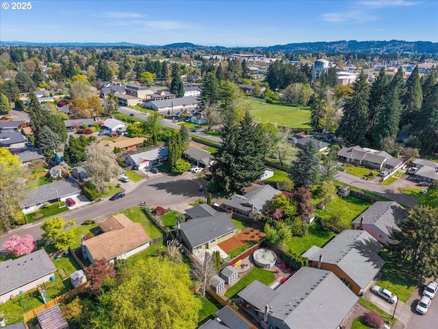 aerial view of residential area