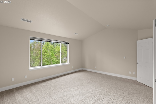 111 SE 49th Ct, Hillsboro, OR 97123 - carpeted spare room with lofted ceiling and baseboards