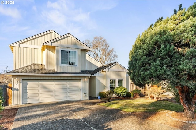 view of front of house featuring a garage