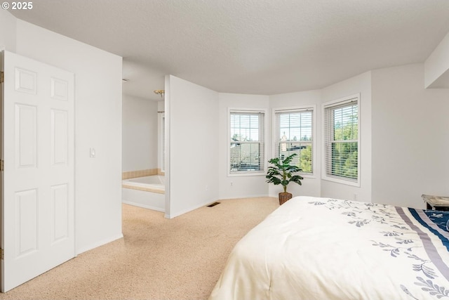 bedroom with a textured ceiling