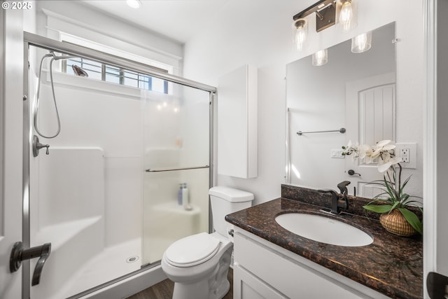 4604 NE 119th St, Vancouver, WA 98686 - full bathroom with a shower stall, vanity, and toilet
