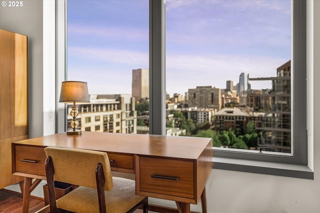 office featuring a city view