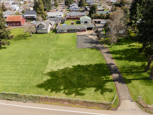 drone / aerial view featuring a residential view