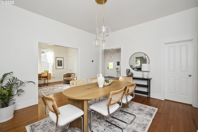 5106 N Bowdoin St, Portland, OR 97203 - dining room with wood-type flooring and baseboards