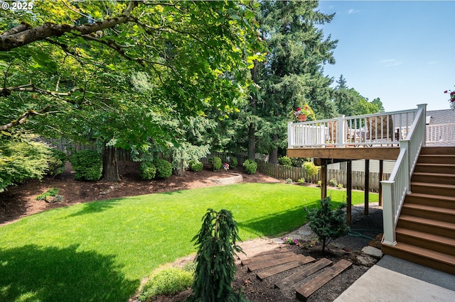 11560 SE 108th Ave, Happy Valley, OR 97086 - fenced backyard with stairway and a deck