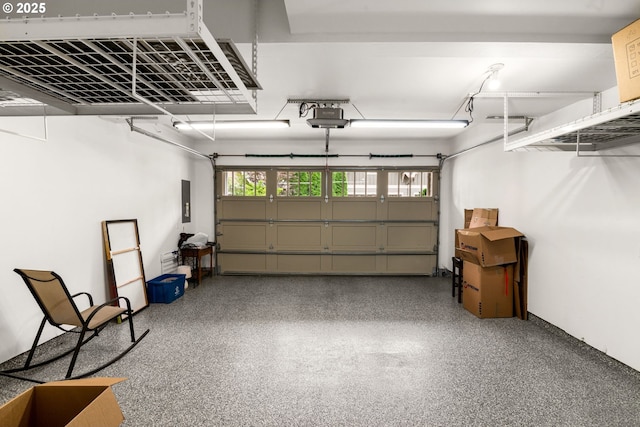 4661 Trillium, Woods, Lake Oswego, OR 97035 - garage with a garage door opener and a heating unit