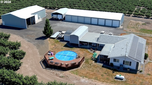 6836 NW Bony Rd, Yamhill, OR 97148 - view from above of property featuring a pool