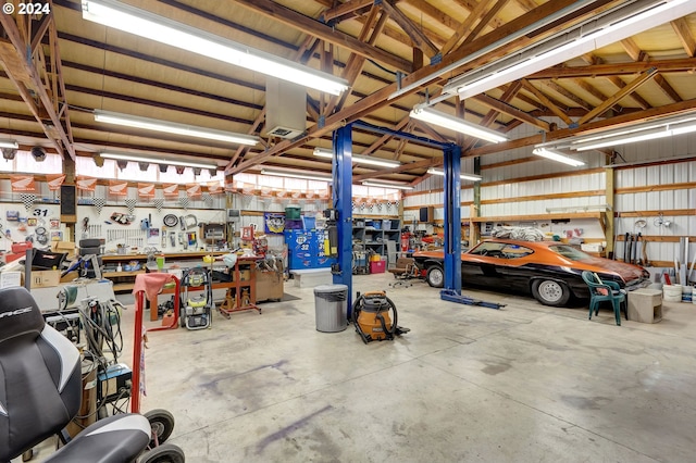 6836 NW Bony Rd, Yamhill, OR 97148 - garage with a workshop area