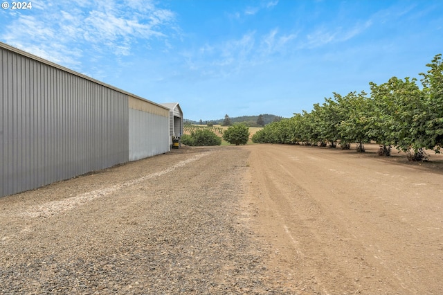 6836 NW Bony Rd, Yamhill, OR 97148 - view of road featuring an outbuilding and a view of countryside