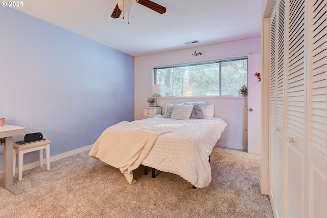 24492 SE Three Cedars St, Damascus, OR 97089 - carpeted bedroom featuring a ceiling fan and baseboards