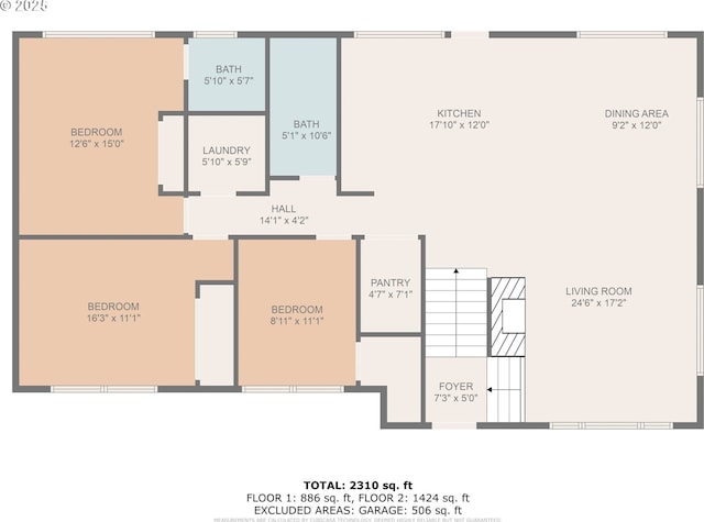 24492 SE Three Cedars St, Damascus, OR 97089 - view of room layout