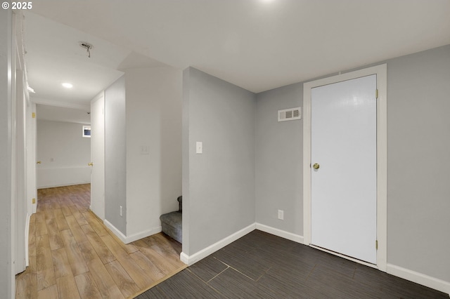 8157 S A St, Springfield, OR 97478 - unfurnished room featuring wood finished floors, stairs, and recessed lighting