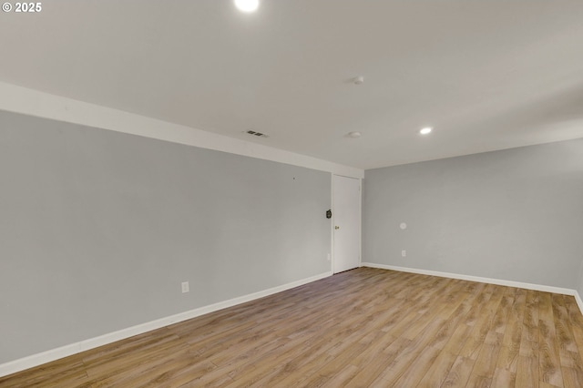8157 S A St, Springfield, OR 97478 - unfurnished room with light wood-type flooring and recessed lighting