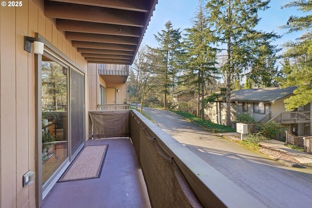 view of balcony