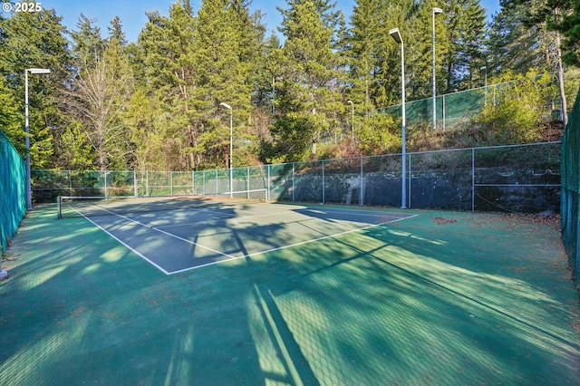 view of sport court