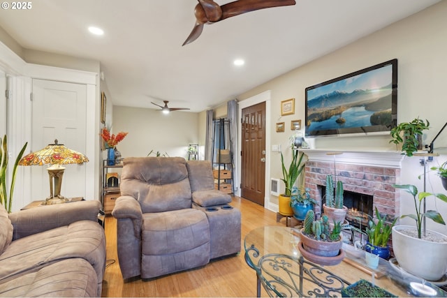 entrance foyer featuring wood finished floors, baseboards, and heating unit