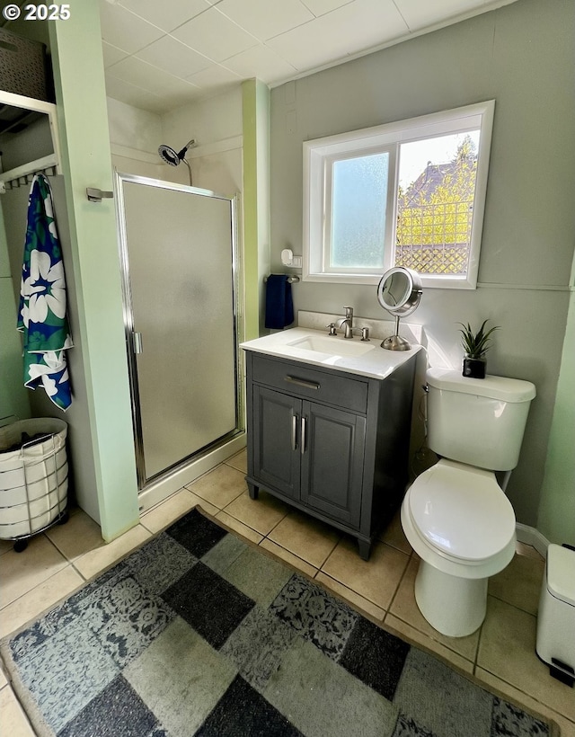 337 Clark St, Eugene, OR 97401 - full bath featuring a stall shower, vanity, and tile patterned floors