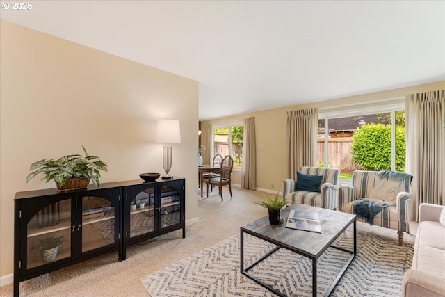 8740 SW Bomar Ct, Portland, OR 97223 - living area with light colored carpet and baseboards