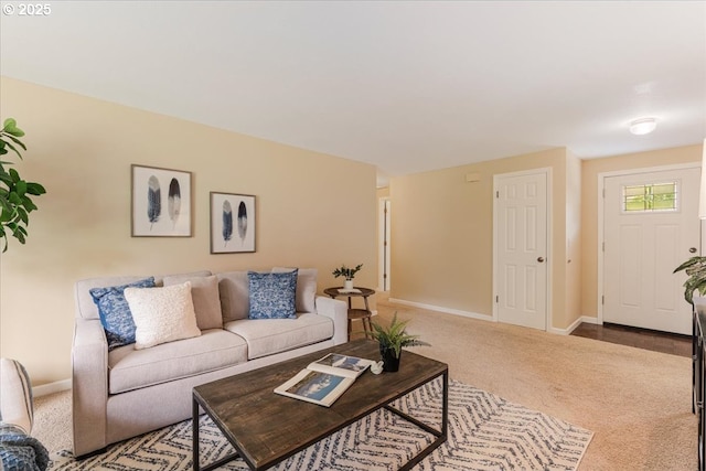 8740 SW Bomar Ct, Portland, OR 97223 - living room with carpet and baseboards