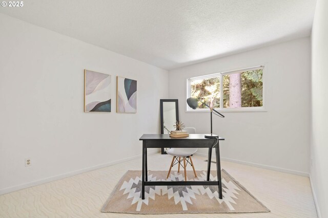 16448 NW Mcnamee Rd, Portland, OR 97231 - office space featuring carpet floors, baseboards, and a textured ceiling