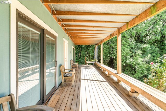 16448 NW Mcnamee Rd, Portland, OR 97231 - view of wooden deck