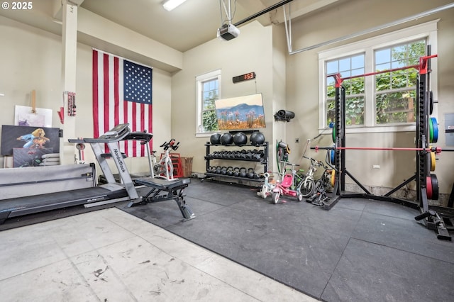 view of gym