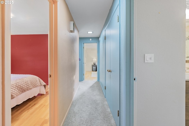 2691 Country Ln, Eugene, OR 97401 - hallway with baseboards and wood finished floors