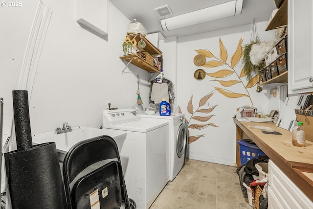 731 SE Forest Glen Rd, Estacada, OR 97023 - laundry room featuring cabinet space and washer and dryer