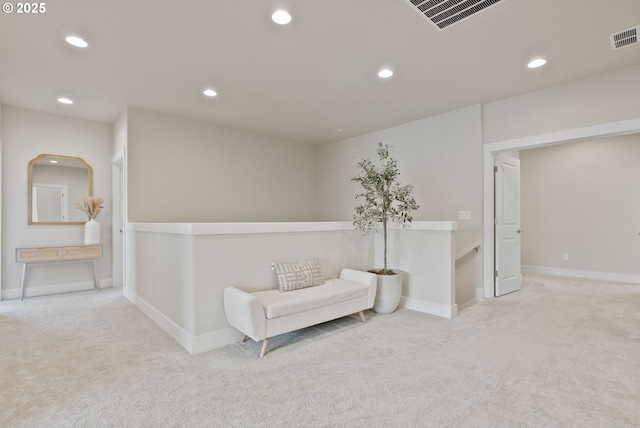 16943 SW Snowdale St, Beaverton, OR 97007 - sitting room with carpet floors, recessed lighting, and baseboards