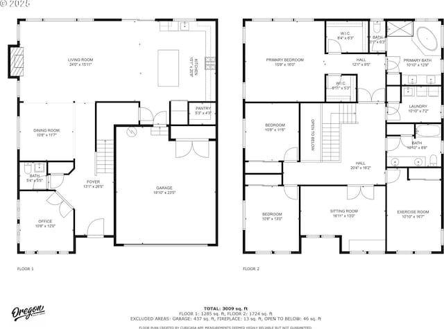 16943 SW Snowdale St, Beaverton, OR 97007 - floor plan / room layout