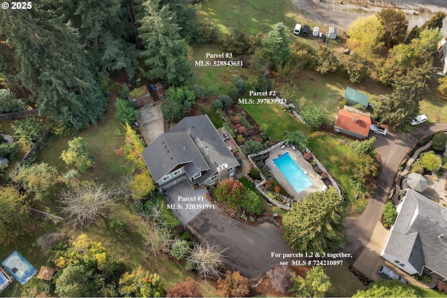 birds eye view of property