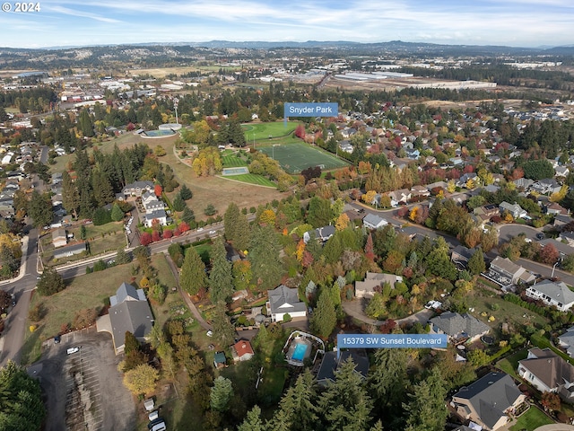 birds eye view of property