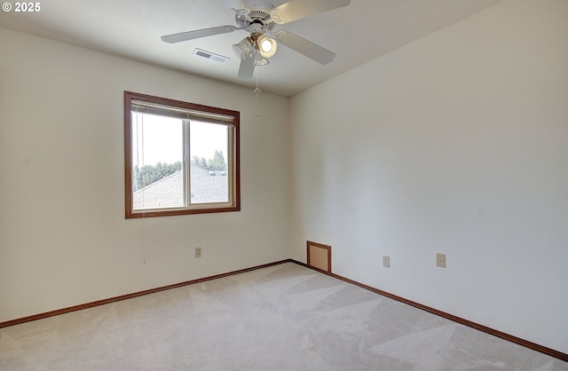 13107 SE 26th St, Vancouver, WA 98683 - empty room with light colored carpet, ceiling fan, and baseboards