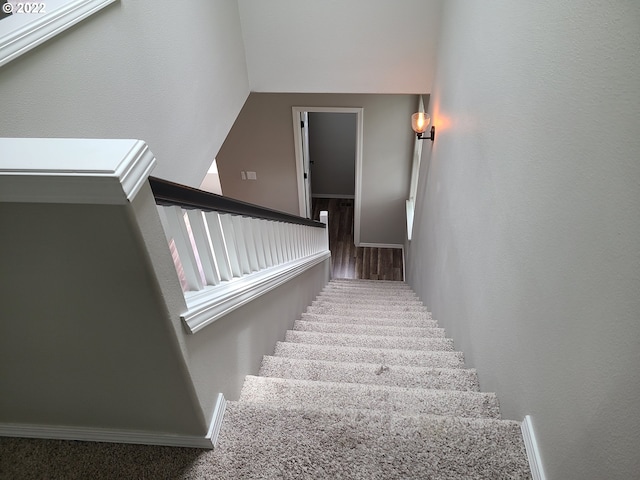667 SE 5th Ave, Hillsboro, OR 97123 - staircase with baseboards and lofted ceiling