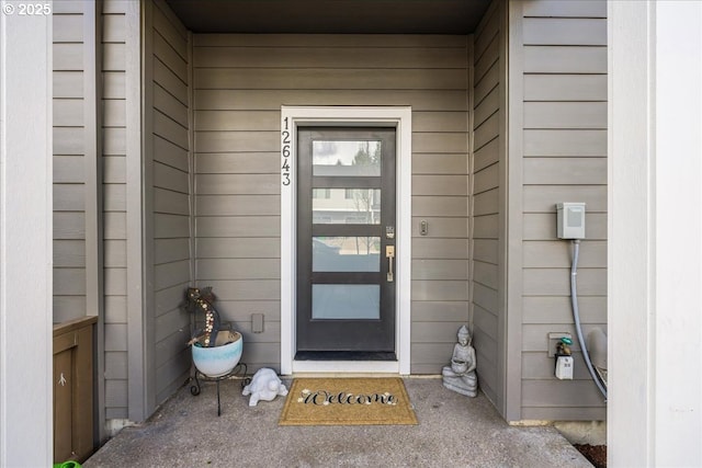 view of entrance to property