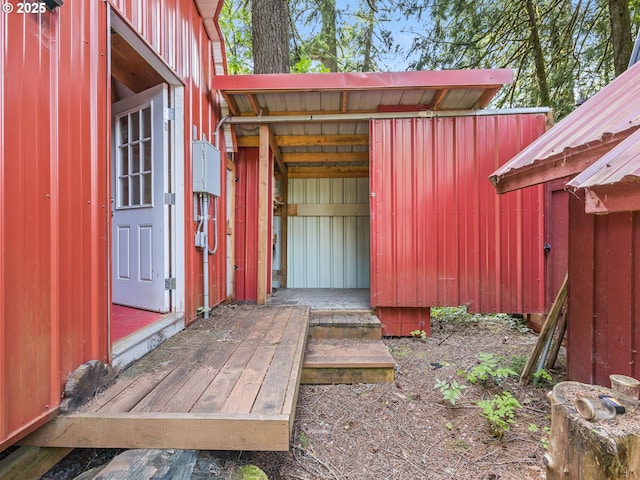26647 E Welches Rd, Welches, OR 97067 - doorway to property featuring board and batten siding