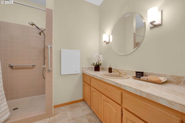 2038 Morning View Dr, Eugene, OR 97405 - bathroom featuring vanity and a tile shower