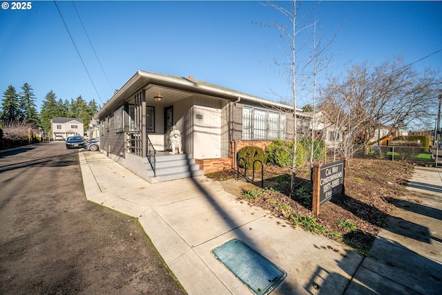 view of front of home