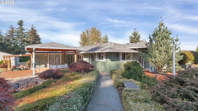 view of bungalow-style home