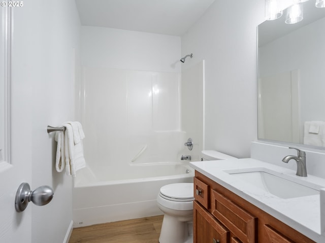 7804 SW Brookline Ln, Portland, OR 97224 - full bath with vanity, wood finished floors, and bathtub / shower combination