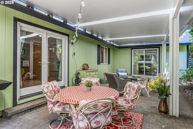 15711 NE 27th Cir, Vancouver, WA 98684 - view of patio with french doors and outdoor dining space