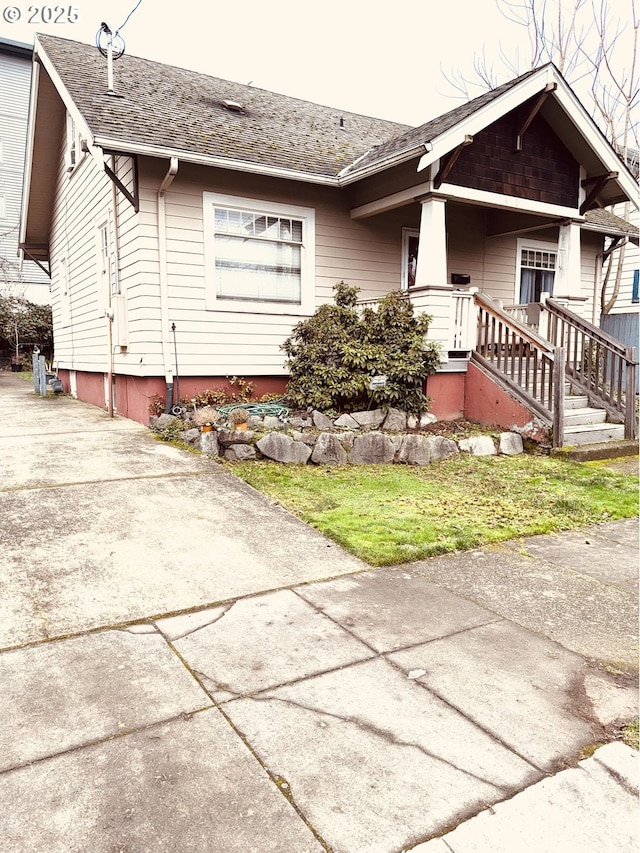 view of ranch-style home