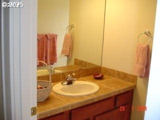 bathroom with vanity